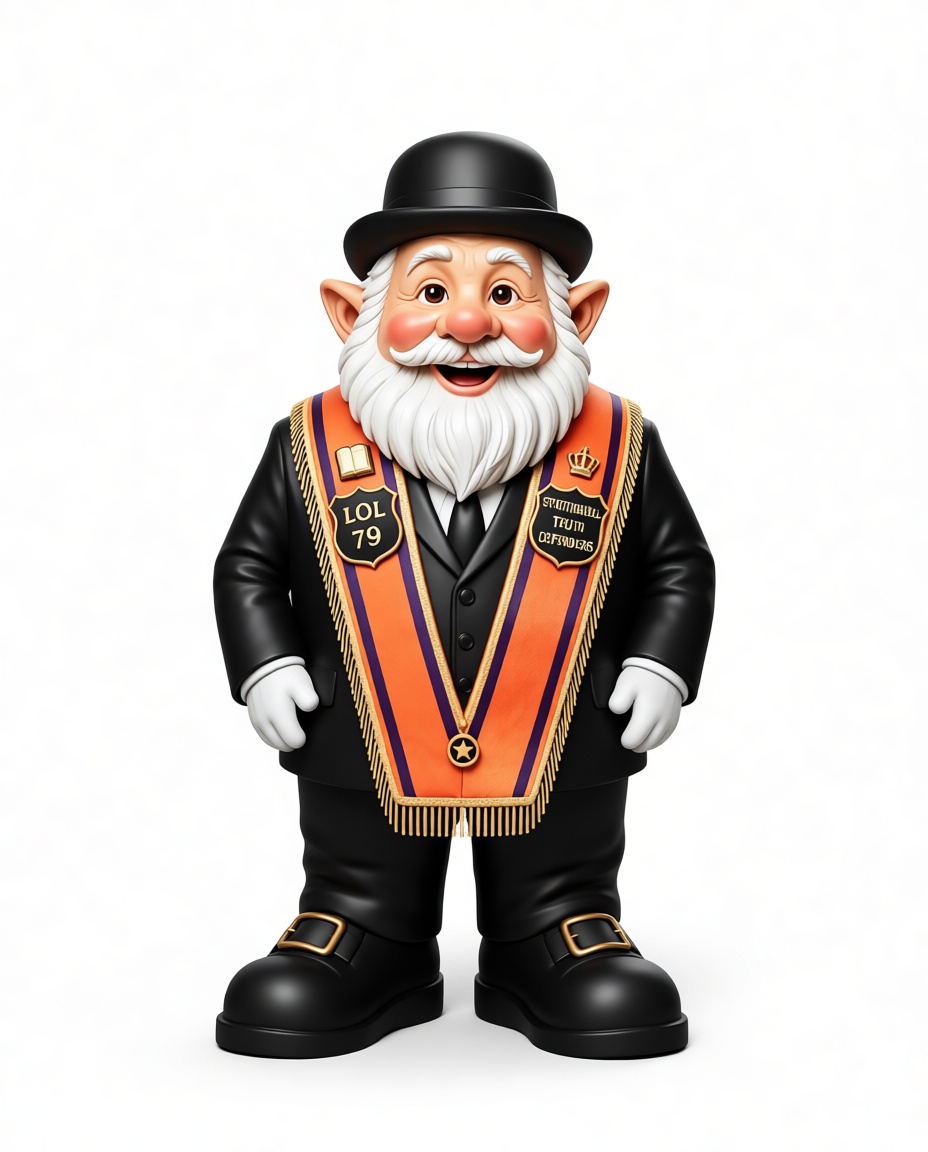 Orange Lodge Gnome Figurine free 3D printable STL