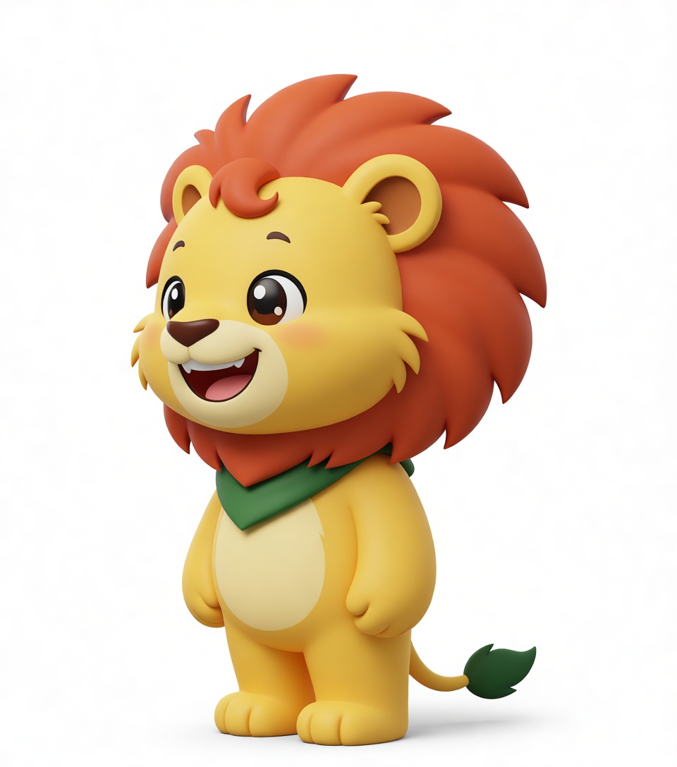 Cartoon Lion Figurine free 3D printable STL