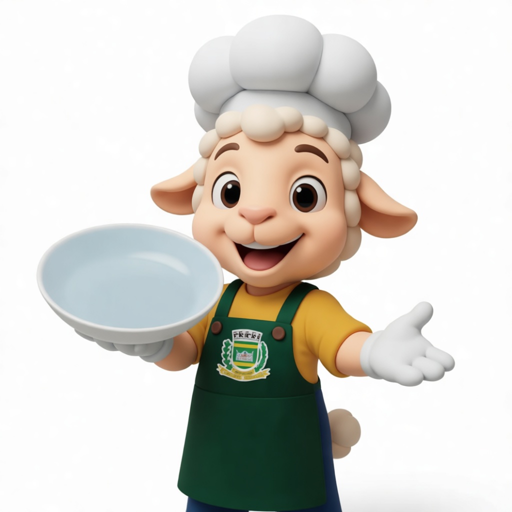 Chef Lamb Figurine free 3D printable STL