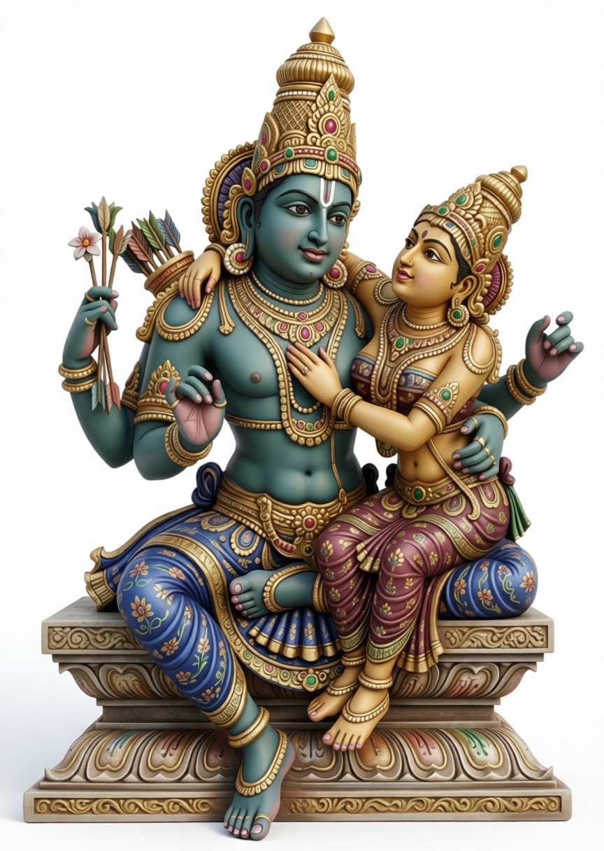 Rama and Sita Statue free 3D printable STL