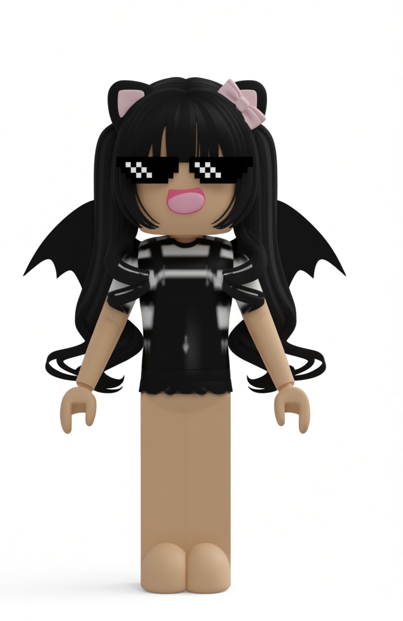 Gothic Roblox Minifigure free 3D printable STL