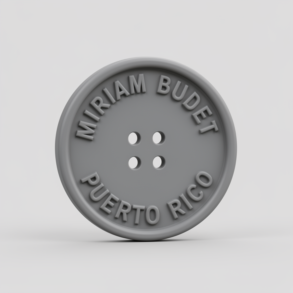 Miriam Budet Sewing Button free 3D printable STL