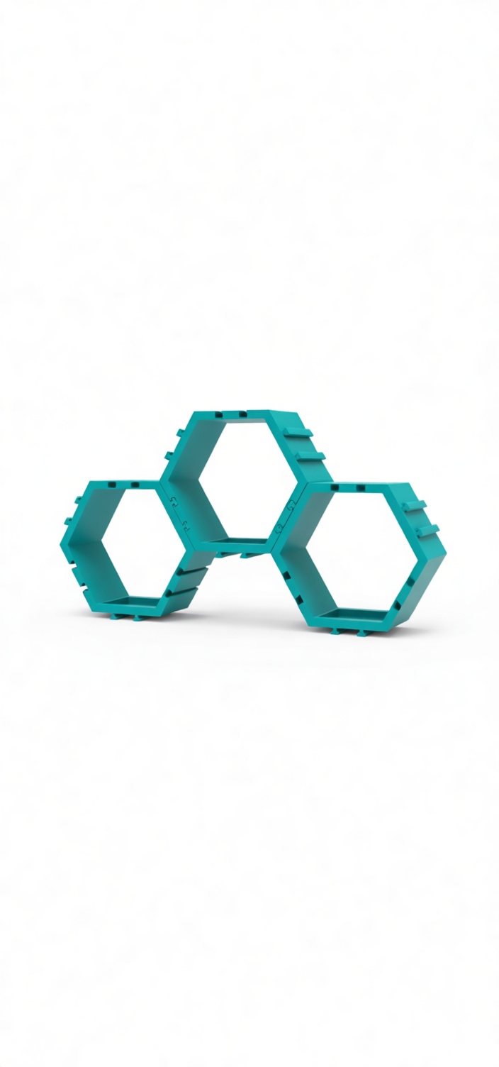Hexagonal Modular Shelf free 3D printable STL