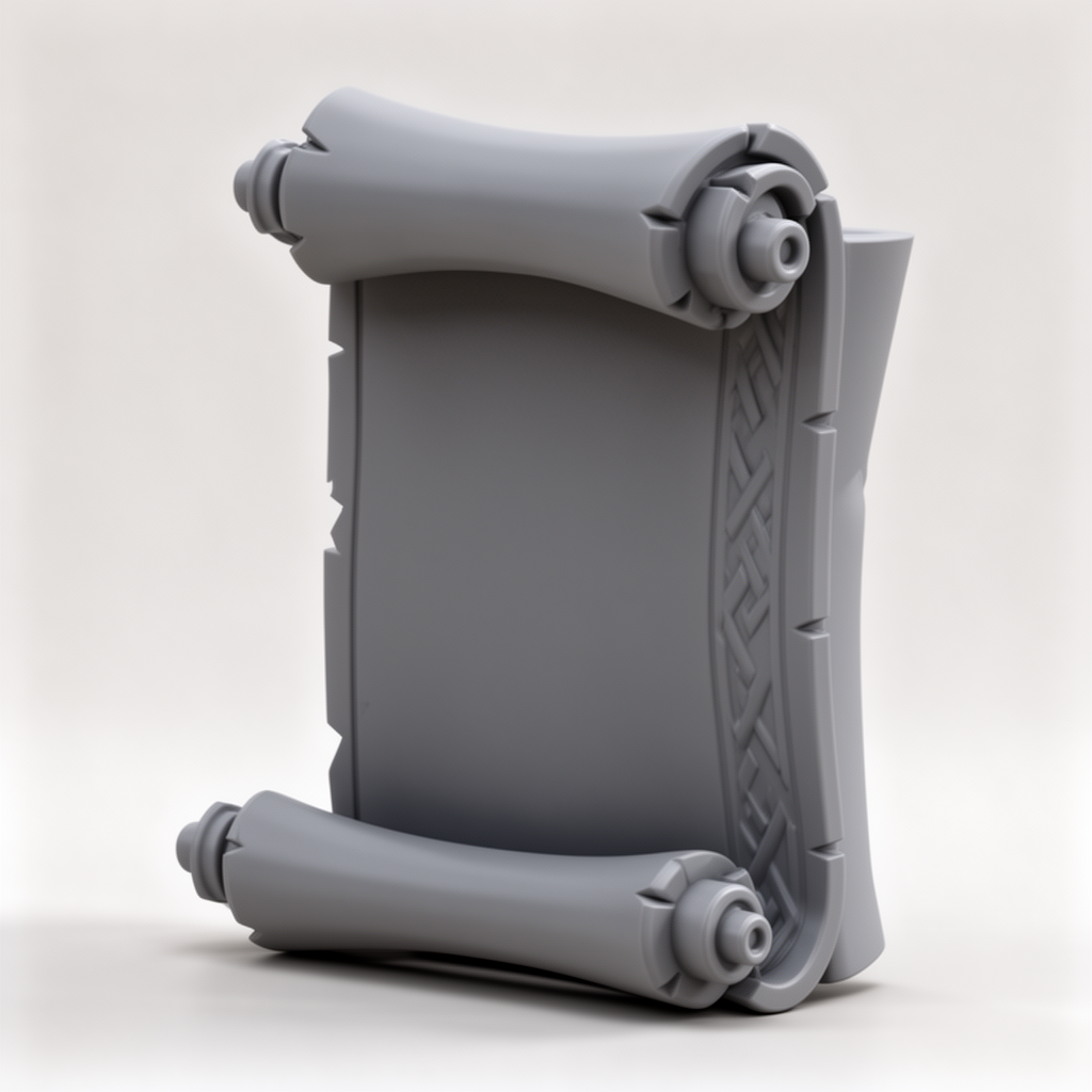 Ancient Scroll Figurine free 3D printable STL