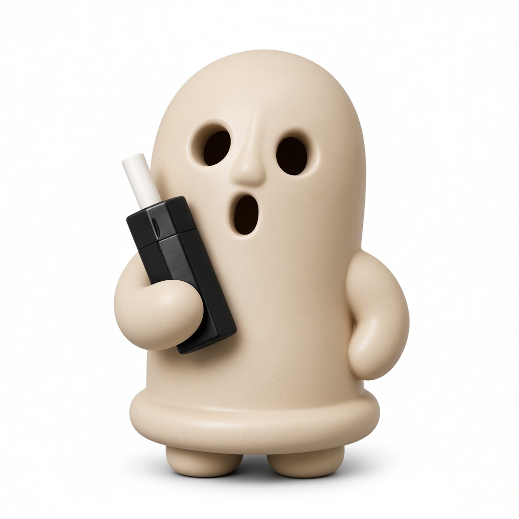 Ghost Figurine with Vape free 3D printable STL