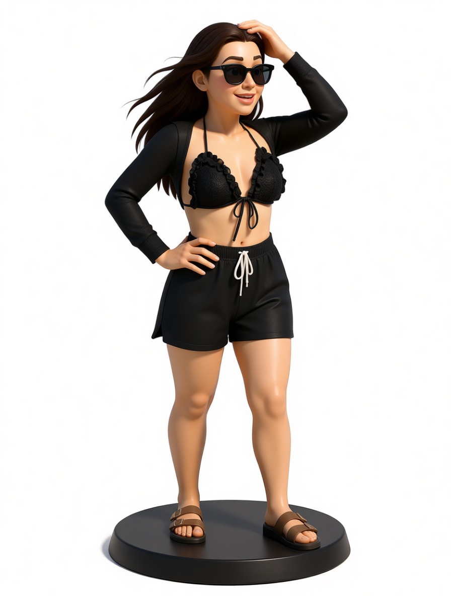 Woman in Summer Outfit Figurine free 3D printable STL