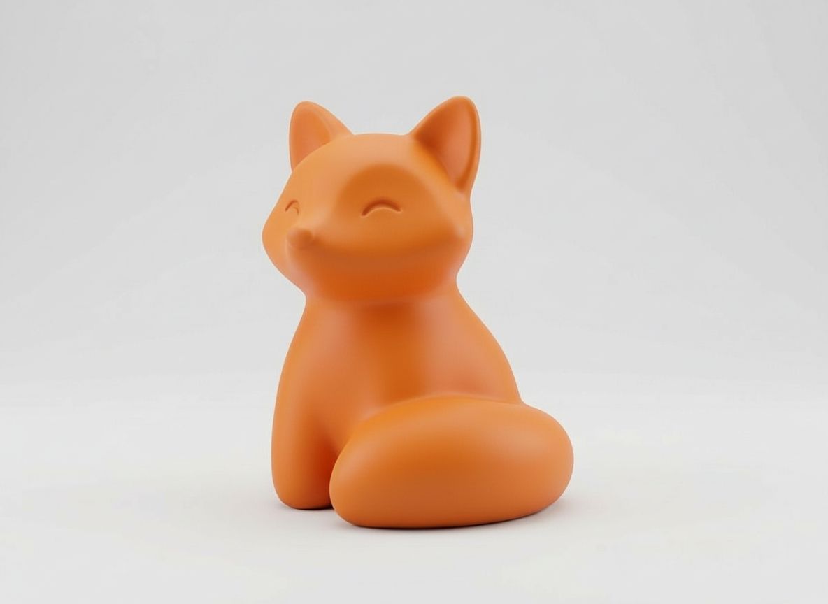 Smiling Fox Figurine free 3D printable STL