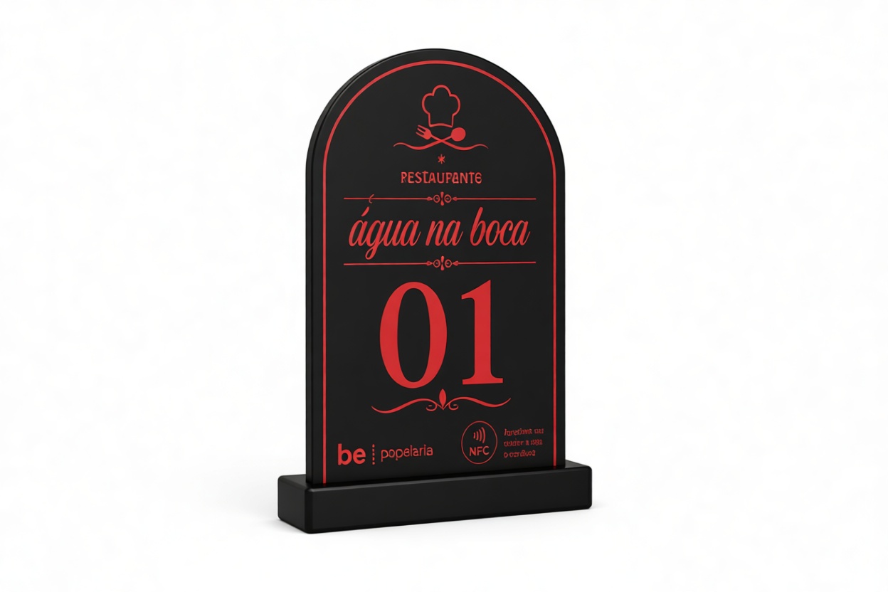 Restaurant Table Number Sign free 3D printable STL