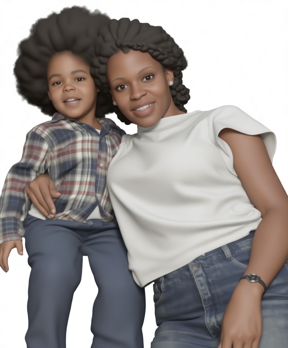 Mother and Child Figurine free 3D printable STL