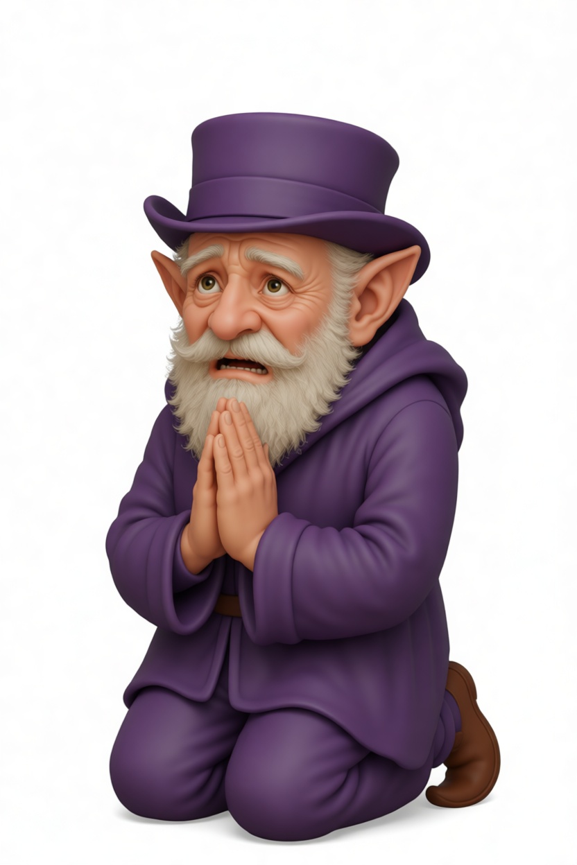 Praying Gnome Figurine free 3D printable STL