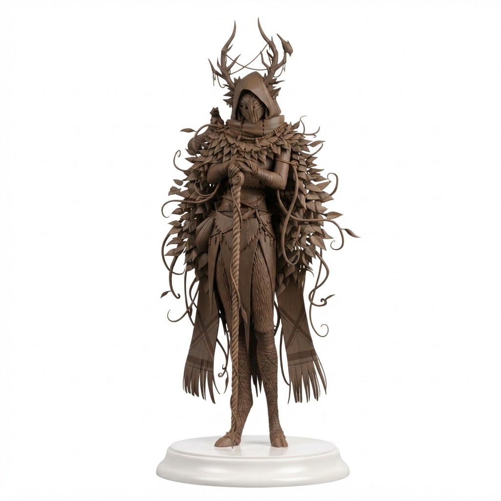 Forest Warden Figurine free 3D printable STL