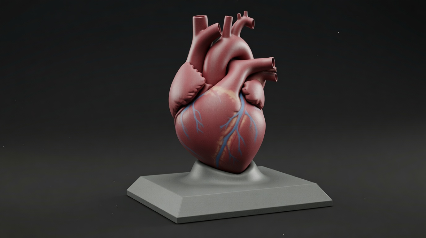 Human Heart Model free 3D printable STL