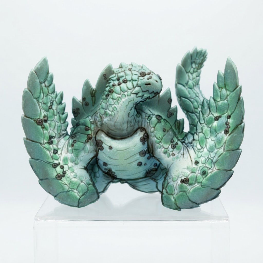Jellyfish Dragon Figurine free 3D printable STL