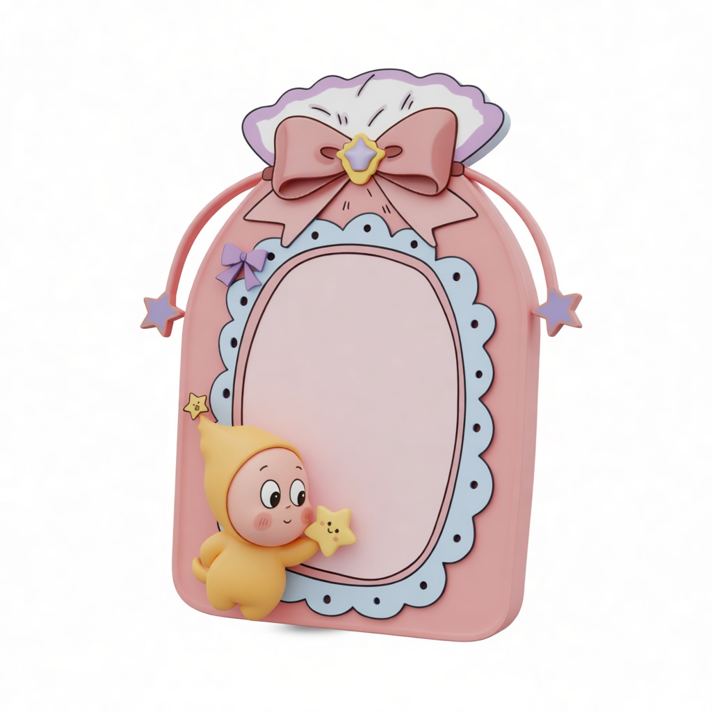 Cute Star Character Frame free 3D printable STL