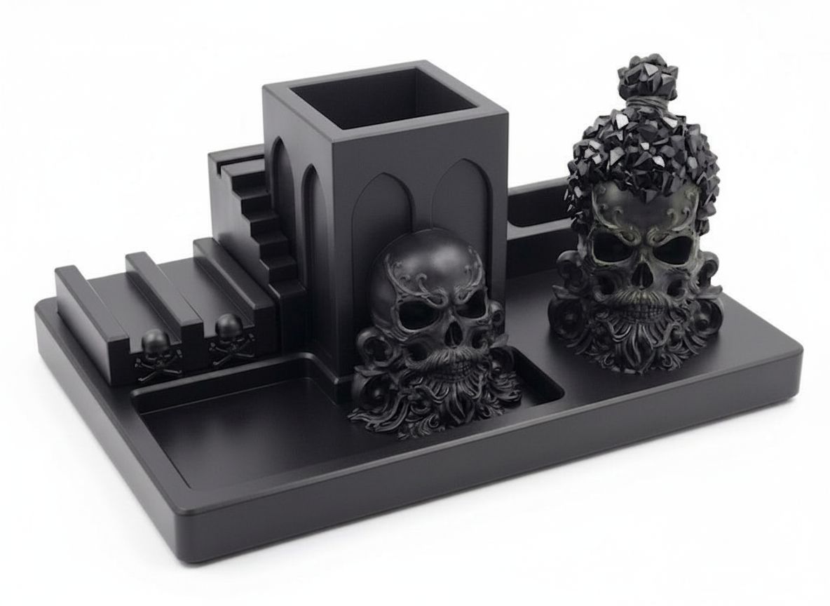 Skull Head Organizer free 3D printable STL