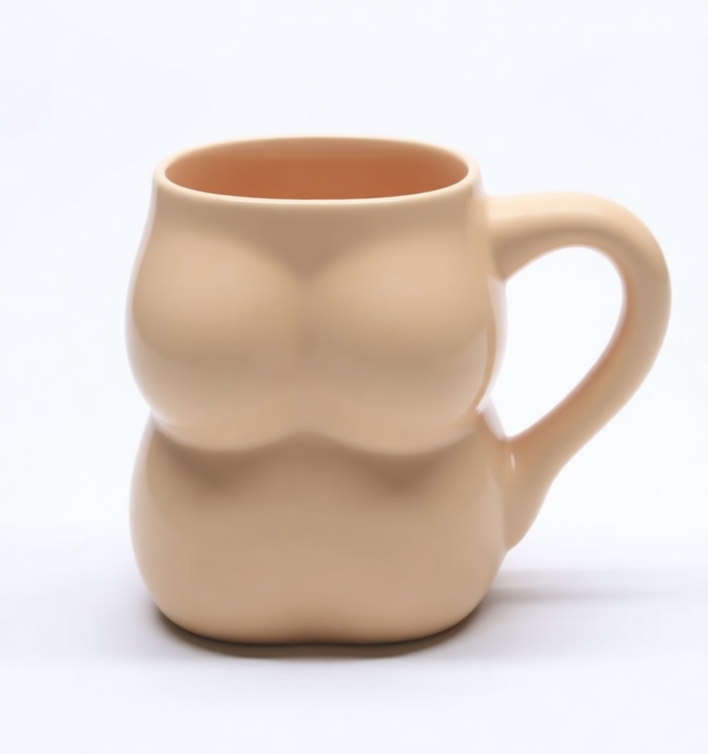 Curvy Body Mug free 3D printable STL