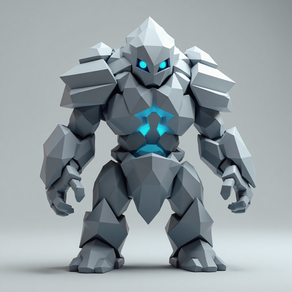 Crystal Golem Figurine free 3D printable STL