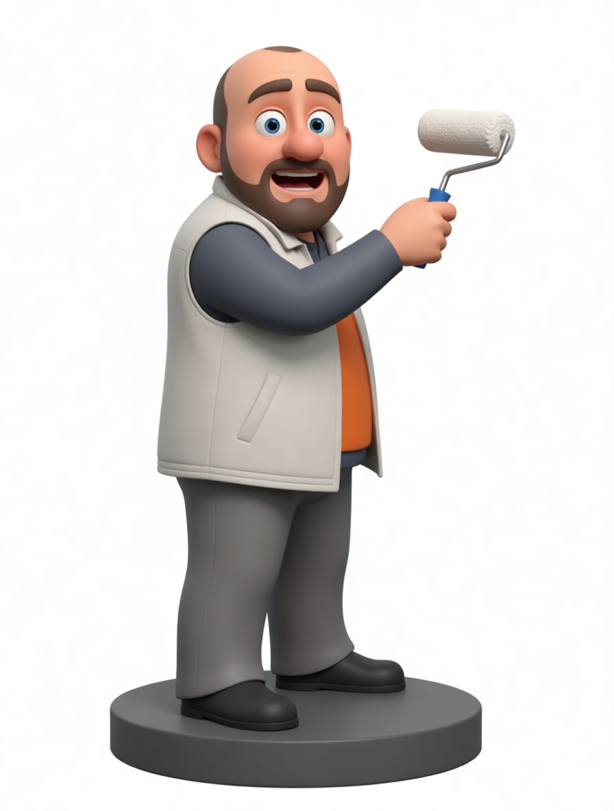 Painter Figurine free 3D printable STL