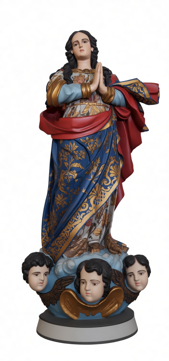 Immaculate Conception Statue free 3D printable STL
