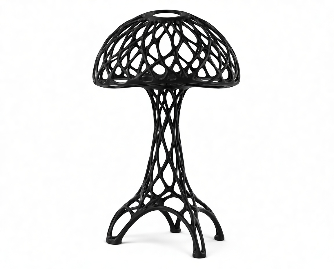 Lattice Mushroom Sculpture free 3D printable STL