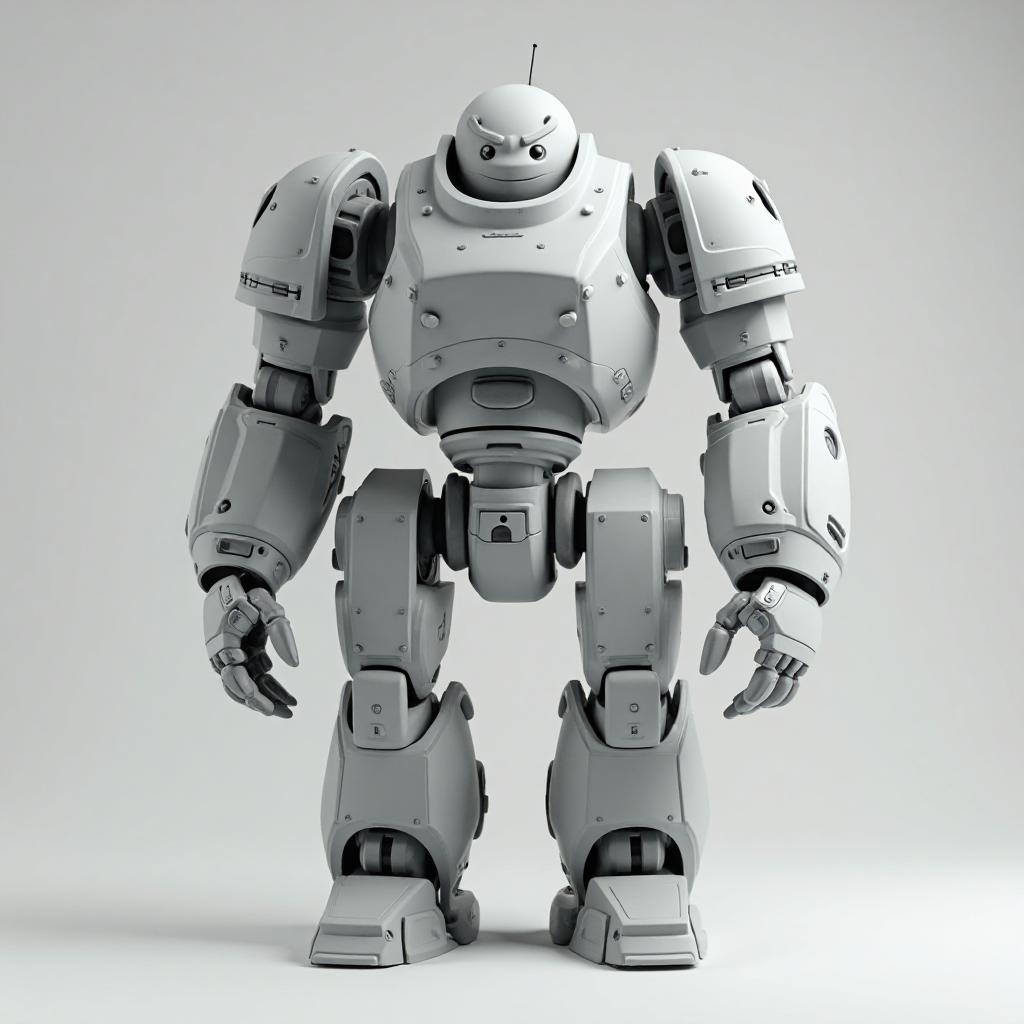 Chunky Robot Figurine free 3D printable STL