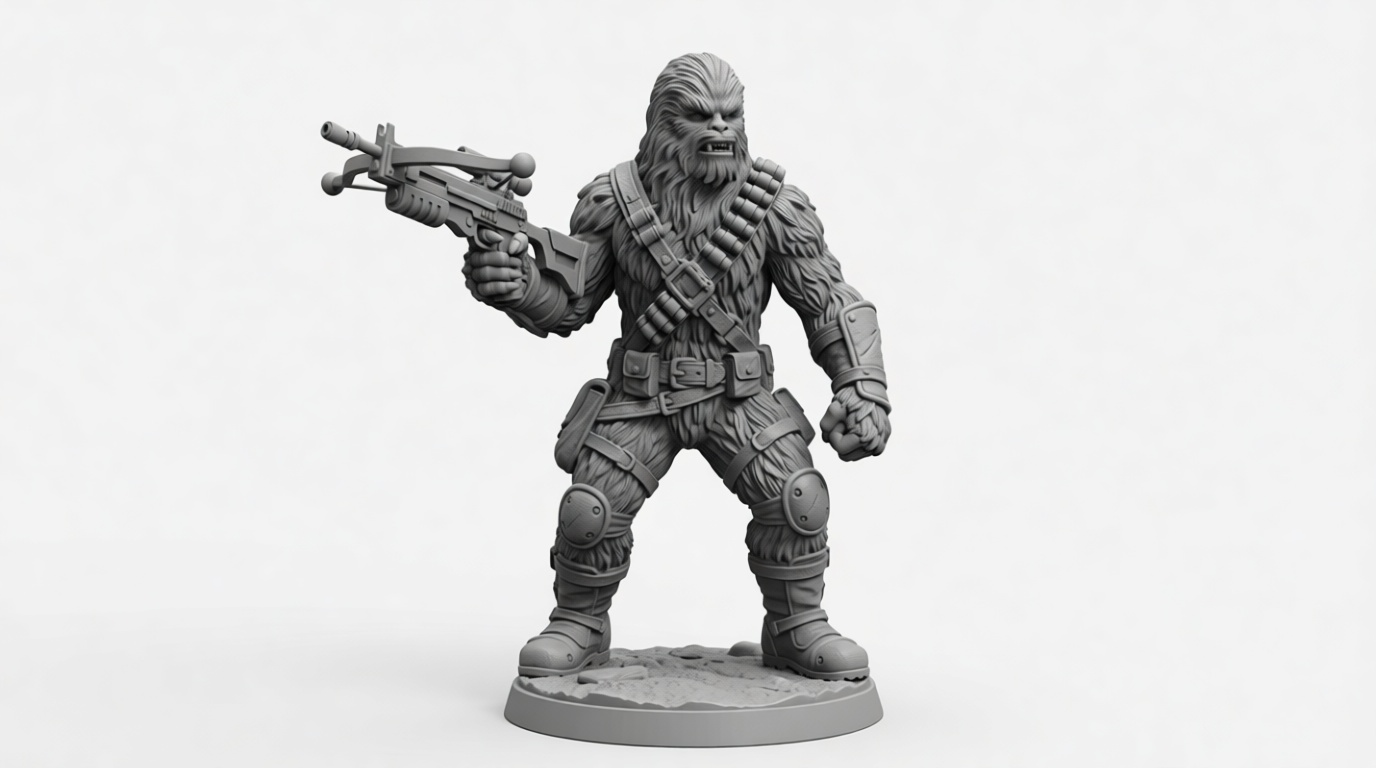 Chewbacca Figurine - Free 3D Printable STL File