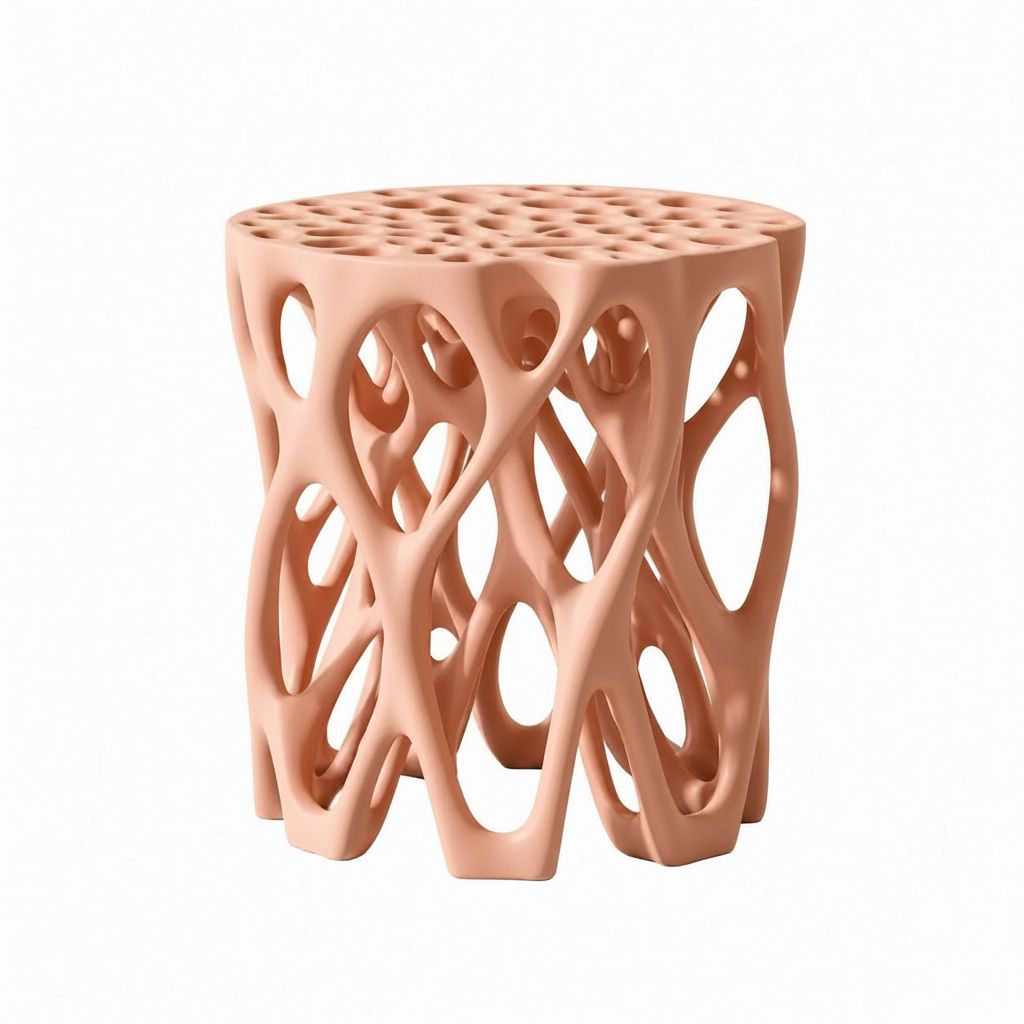 Voronoi Pattern Stool free 3D printable STL