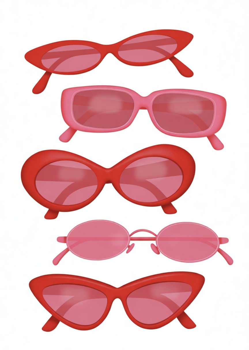 Retro Sunglasses Set free 3D printable STL