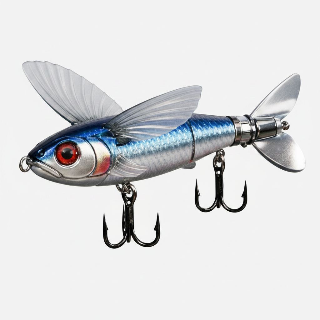 Flying Fish Lure Model free 3D printable STL