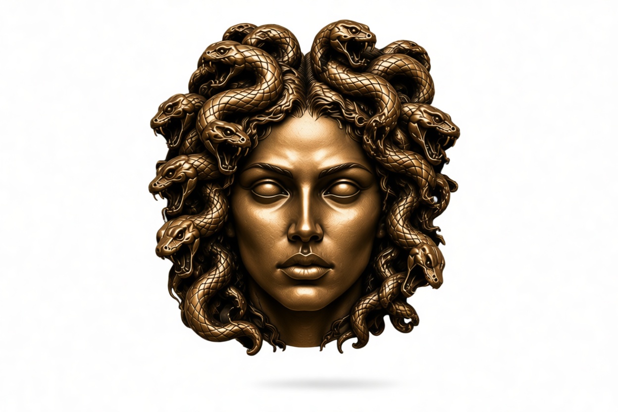 Medusa Head Bust free 3D printable STL