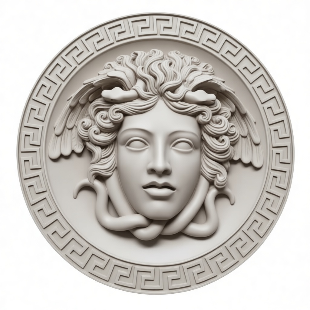 Medusa Relief Sculpture free 3D printable STL