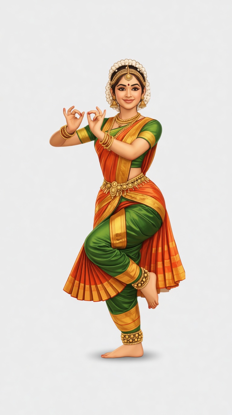 Bharatanatyam Dancer Figurine free 3D printable STL