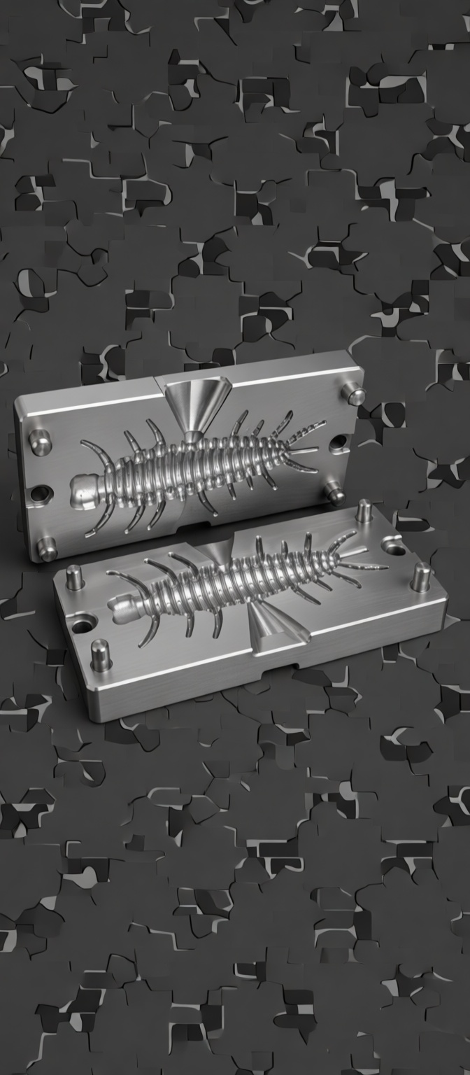 Centipede Soft Plastic Mold - Free 3D Printable STL File