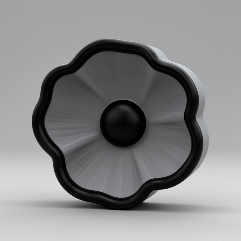 Red Poppy Badge free 3D printable STL
