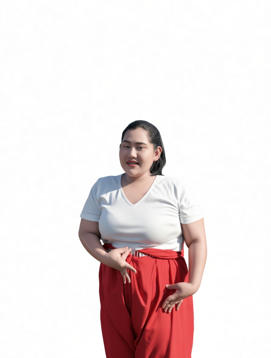 Woman in Red Pants Figurine free 3D printable STL