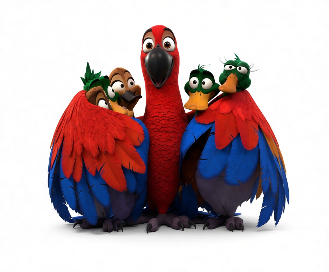 Rio Blu Macaw Figurines free 3D printable STL