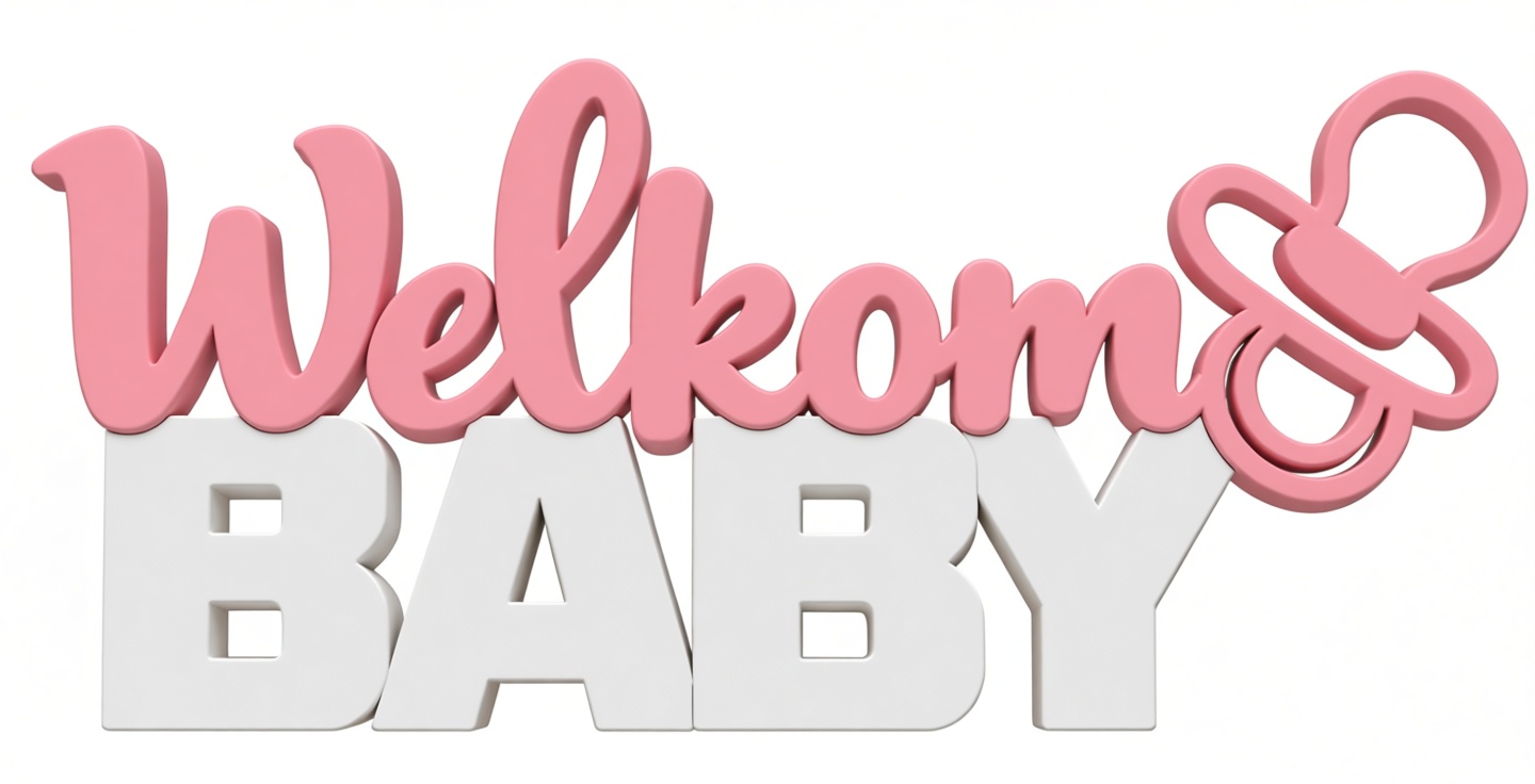 Welkom Baby Sign free 3D printable STL