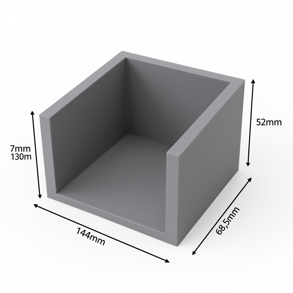 Simple Storage Box Model free 3D printable STL