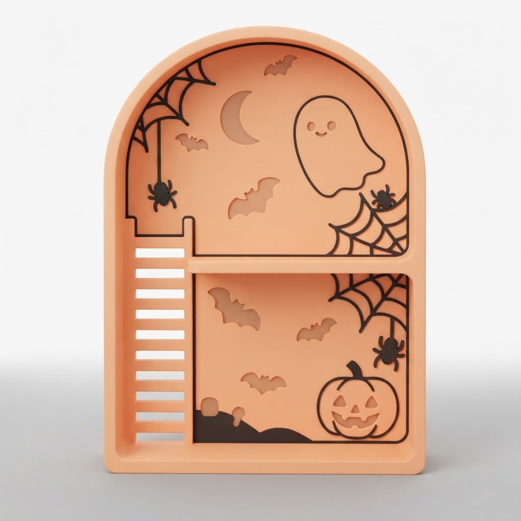 Halloween Scene Organizer free 3D printable STL