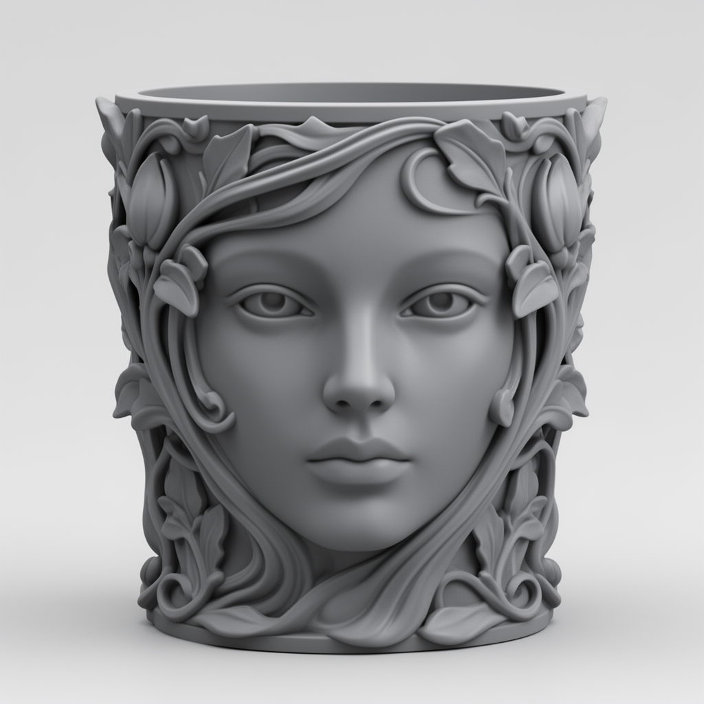 Art Nouveau Face Planter free 3D printable STL