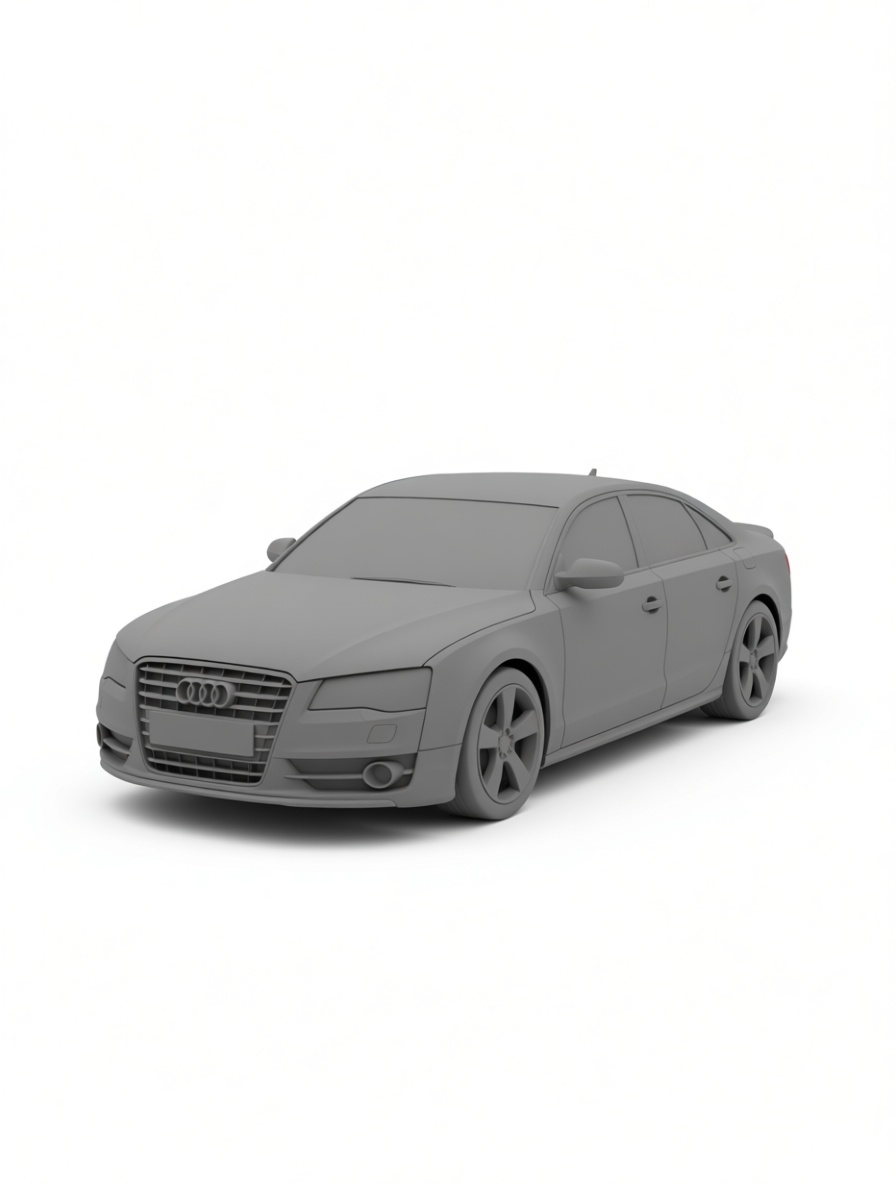 Audi A4 Sedan Model free 3D printable STL