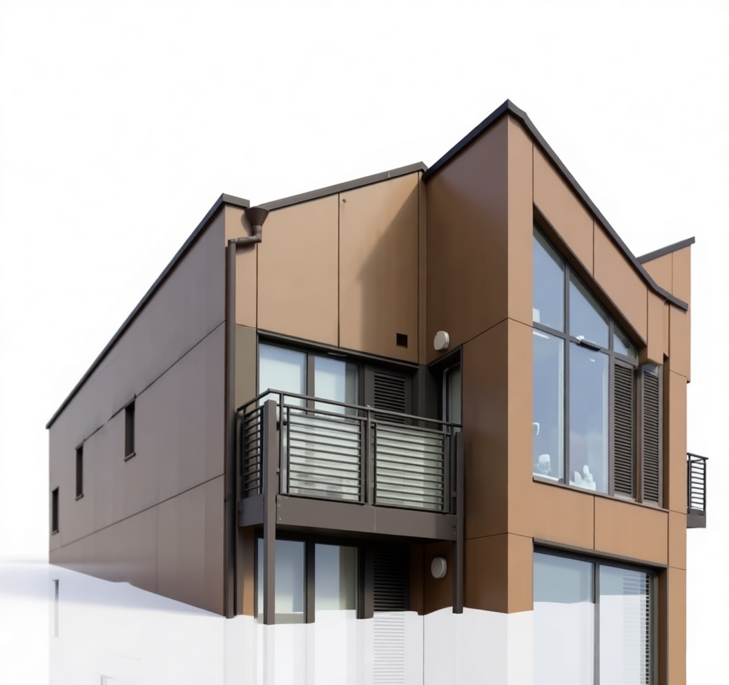 Modern Two-Story House Model free 3D printable STL
