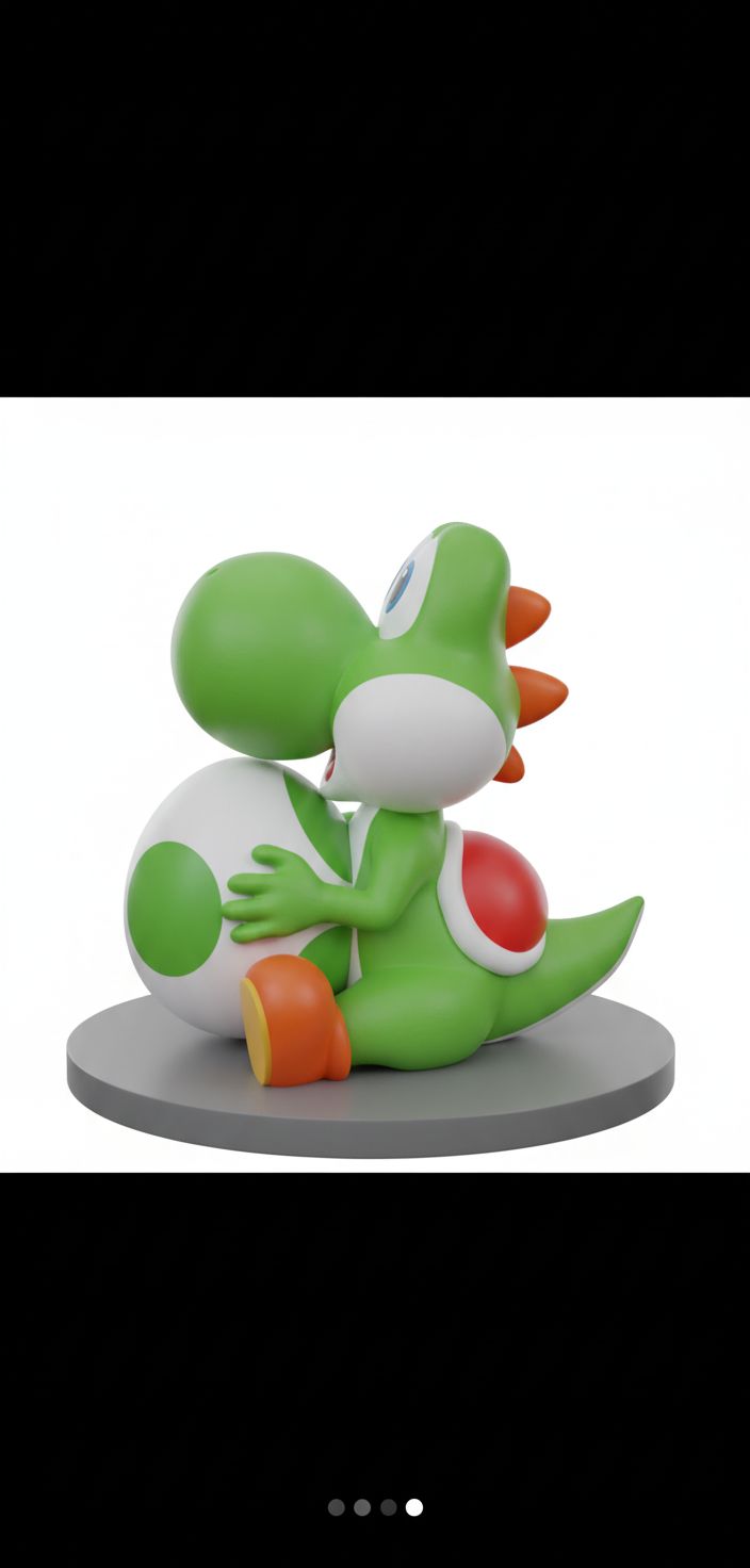 Yoshi Figurine free 3D printable STL