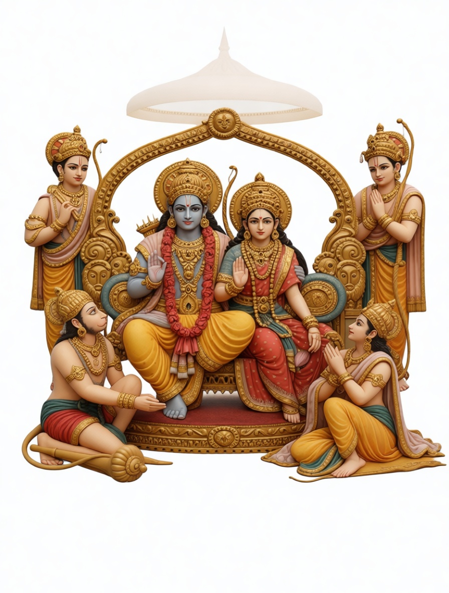 Rama and Sita Statue free 3D printable STL