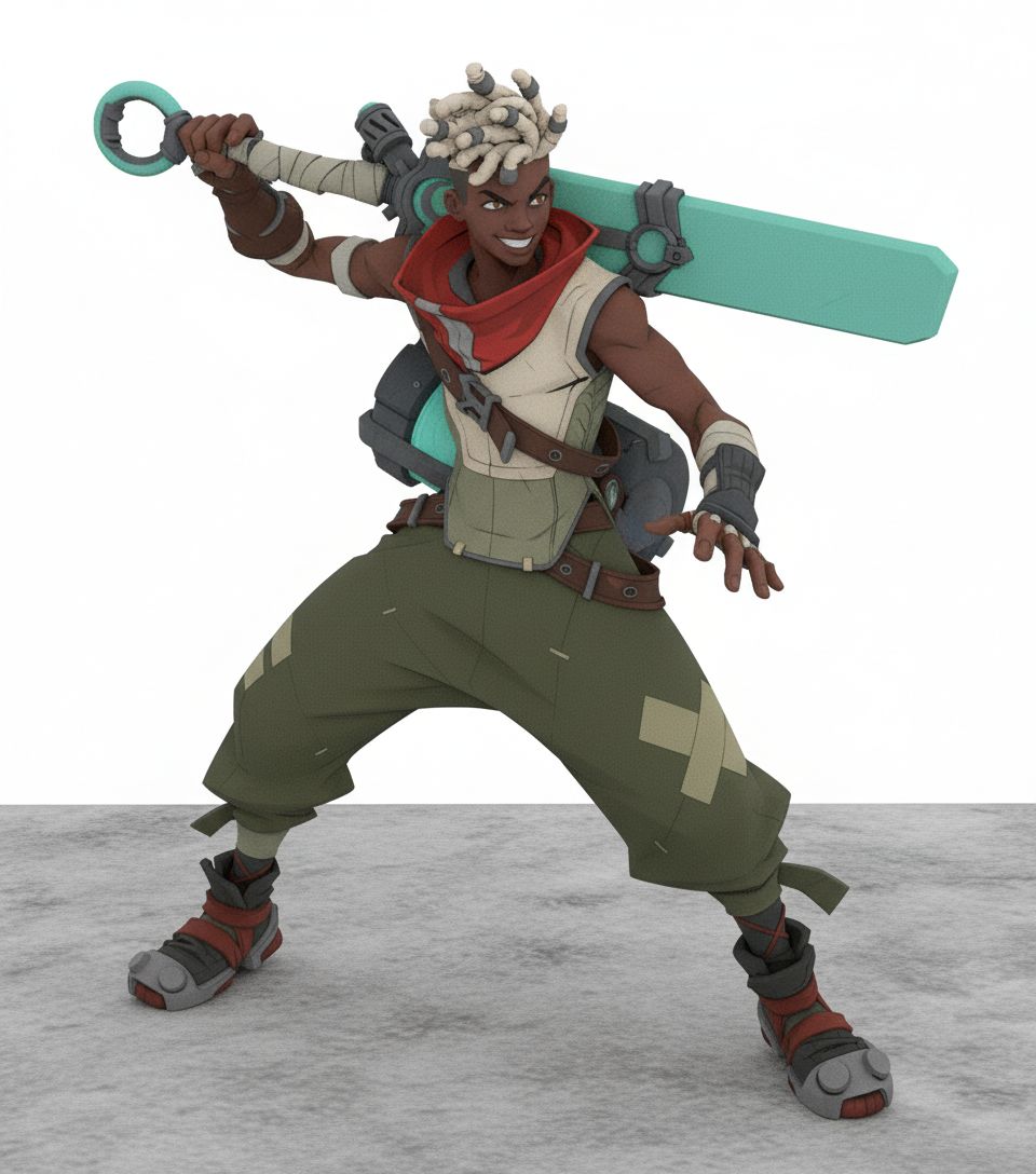 Dynamic Warrior Figure free 3D printable STL