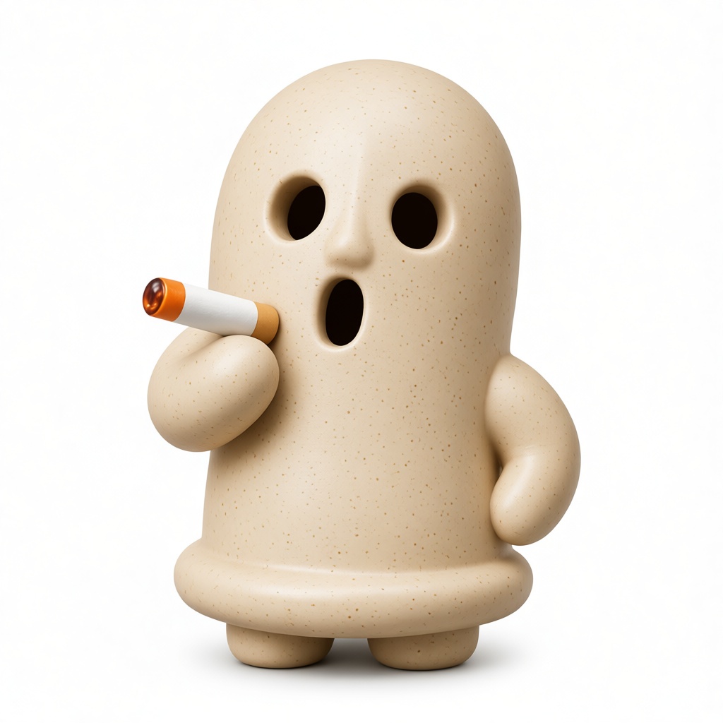Smoking Ghost Figurine free 3D printable STL