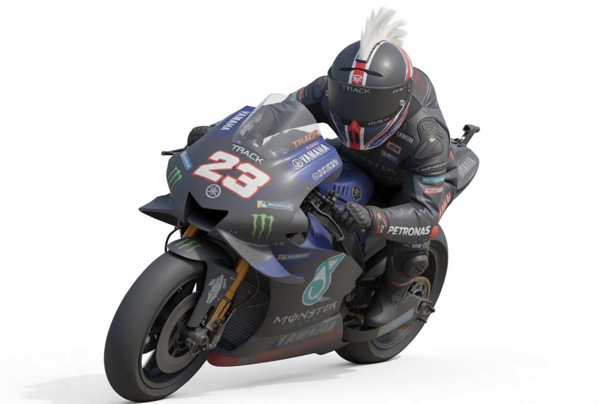 Yamaha MotoGP Rider Model free 3D printable STL