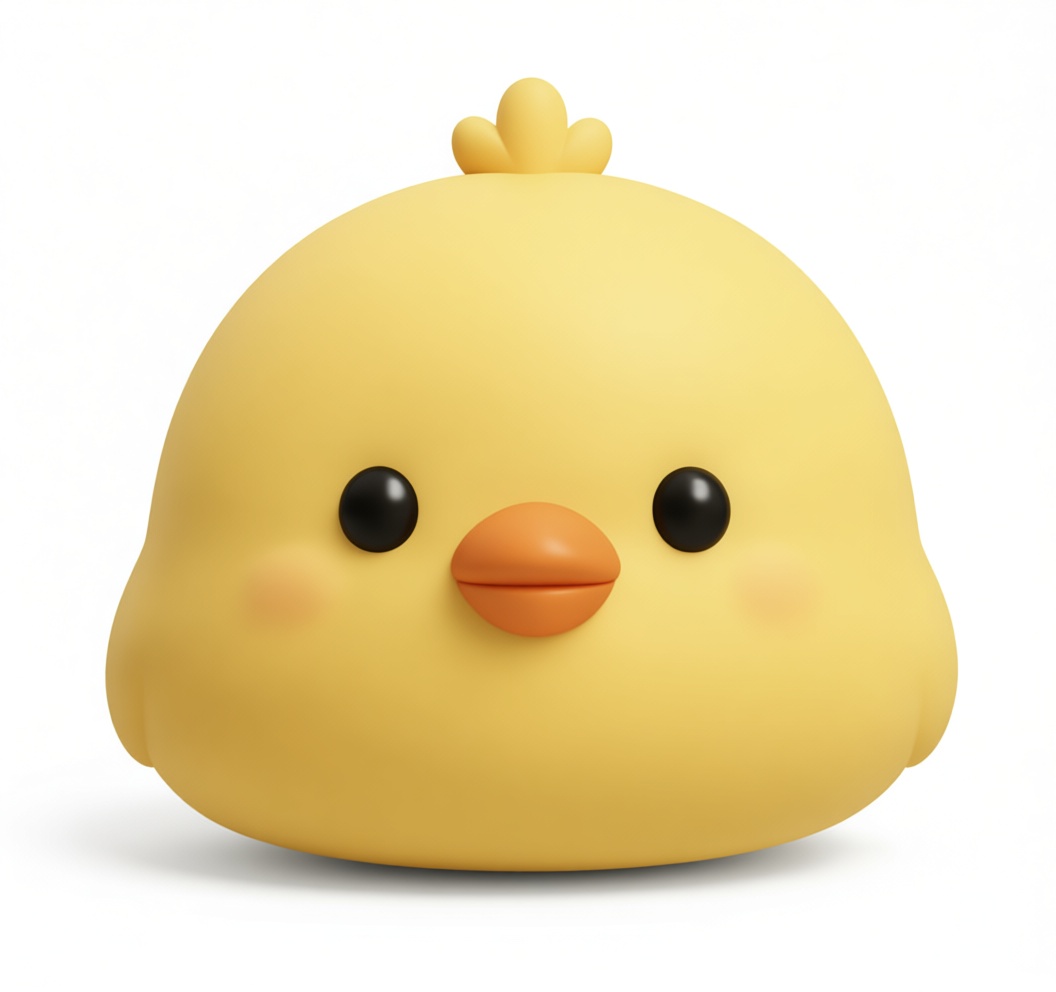 Cute Chick Figurine free 3D printable STL