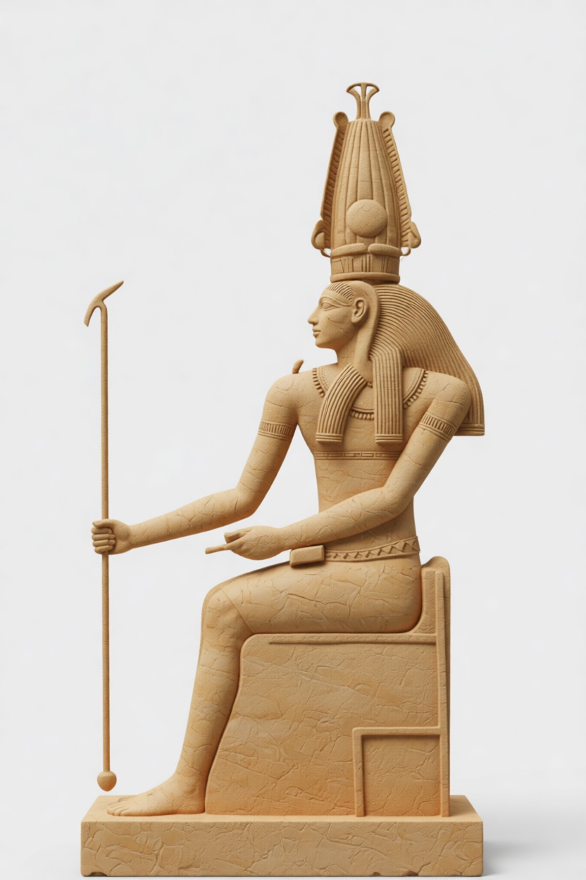 Osiris Egyptian Statue free 3D printable STL