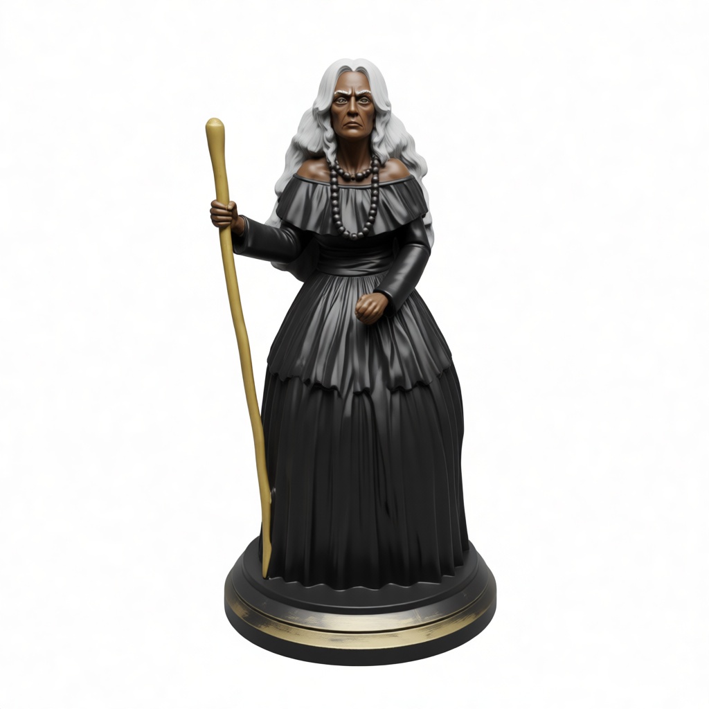Fortunata Witch Figurine free 3D printable STL